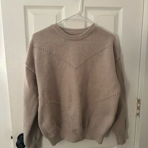 Neutral Knit Sweater - Soft Beige